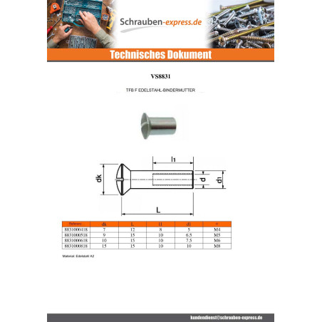 1 x Schraube FENSTER Flacher Senkkopf Gespalten M4X8 5x12 Kopf-Durchmesser 7 Edelstahl A2
