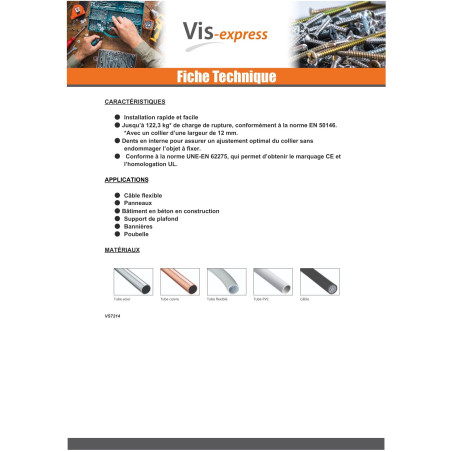 1 x Schlauchschelle schwarzes Nylon Polyamid 6.6 7,6 x 280