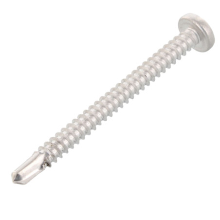 1 x Selbstbohrende Schrauben Zylindrischer Flachkopf 6,3 x 38 T30 Edelstahl AISI 410