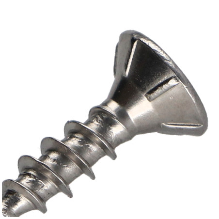 1 x Spanplattenschrauben TEKOR Edelstahl A2 Senkkopfschraube Gezahnt T20 4x20 Gesamtgewinde cut Bohrspitze mit Typ 17