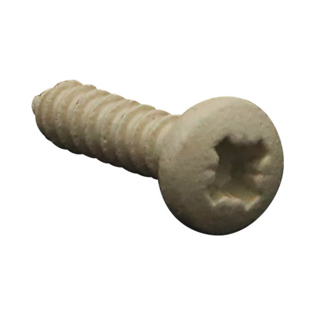 1 x Blechschraube Edelstahl A2 breitem gewölbtem kopf Pozi 3,5 x 16 BEIGE RAL1015 hellelfenbein