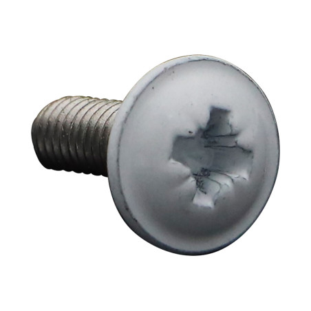 1 x Metallschrauben Flachrundkopfschraube Pozi M6x16 Edelstahl A2 Weißer Lack RAL9016 signalweiß