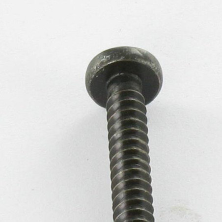 1 x Blechschraube Edelstahl A2 breitem gewölbtem kopf Pozi 4,8 x 25 Schwarz