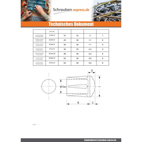 1 x Runder Biteinsatz aus Gummi Weiß Für Tube 10 für 11