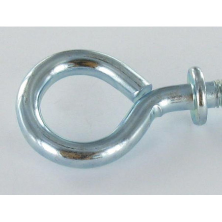 1 x Ringschraube Metalle mit flansch 4x40 Verzinkt