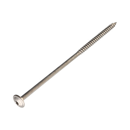 1 x Spanplattenschrauben Edelstahl A2 6x60 Mit Gewinde 36 T25 Kopf-Durchmesser 15