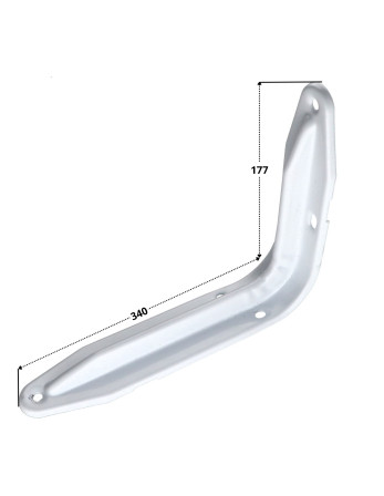 1 x Regalhalterung 177x340 Weiß