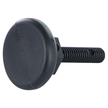 1 x FUSS Schraubenwinde Einstellung M8X50 Kopf-Durchmesser 30 schwarzes Nylon