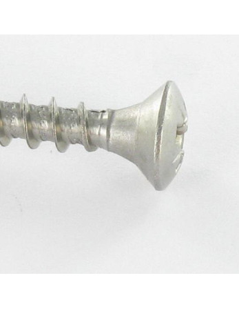 1 x Spanplattenschrauben Edelstahl A2 Flacher...