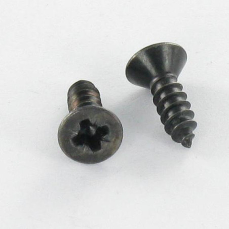 1 x Blechschraube Edelstahl A2 Senkkopfschraube Pozi 4,8 x 38 Schwarz