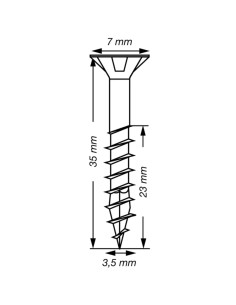 Spax T-STAR MEHR Senkkopfschraube T15 Edelstahl A2 3,5 x... 2