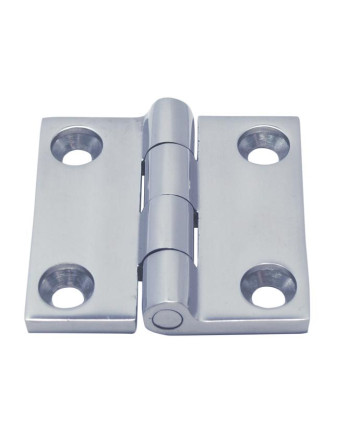 1 x Scharnier Viereckig 38x38 Edelstahl A4