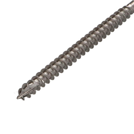 1 x Spanplattenschrauben TEKOR Edelstahl A2 Senkkopfschraube Gezahnt T25 5x120 Mit Gewinde 70 cut Bohrspitze mit Typ 17