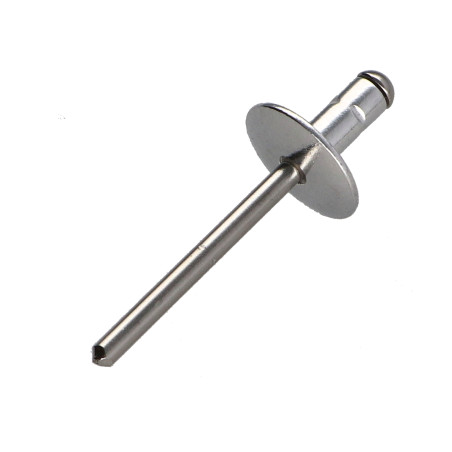 1 x Niet Aluminiumgehäuse / Edelstahlstange Flachkopf 4,8 x 25 Mehrbereich POLYGRIP