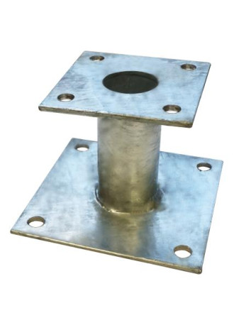 1 x Base del poste fest 140x140 Hohe...