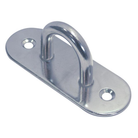 1 x Fenderöse für Montageplatte OVAL 60x19 Edelstahl A2