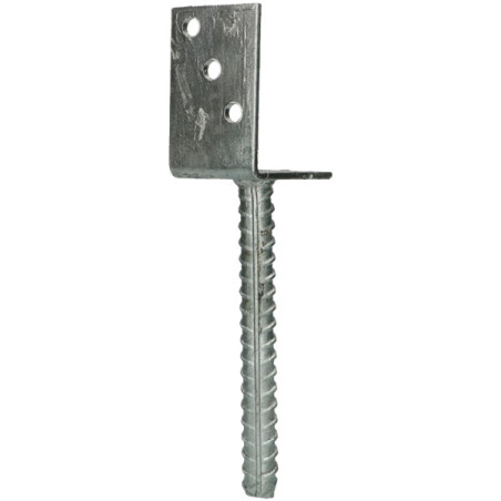 1 x Base del poste form L 60x100x80 Verzinkt