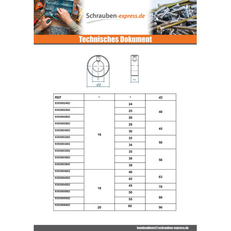 1 x Sicherungsringe Mit 1 Schraube Madenschraube Durchmesser Innen 26 Verzinkt