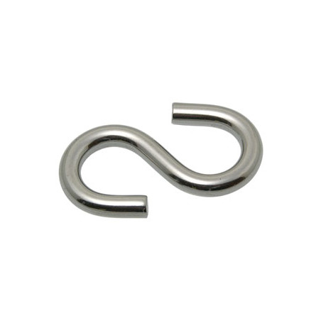 1 x S-Haken 6x60 Edelstahl A4
