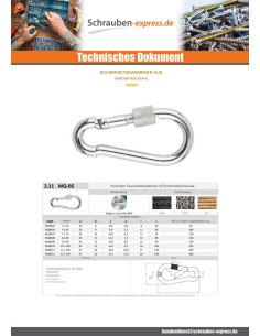 Karabiner Durchmesser Kabel 12 Verzinkt 2