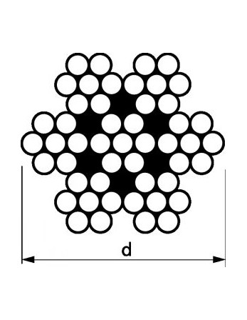 1 x Meterware Flexibles Seil Durchmesser 8...