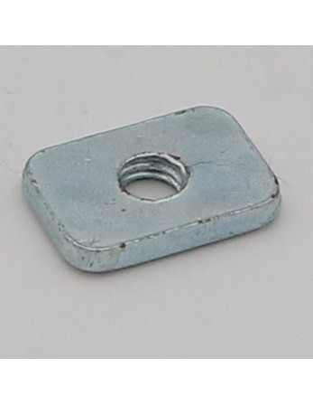 1 x Montageplatte Rechteckig M6 20x14x3 Verzinkt