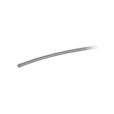 1 x Meterware Drahtseil Durchmesser 3 Edelstahl A4 MANTEL PVC (Meterware)