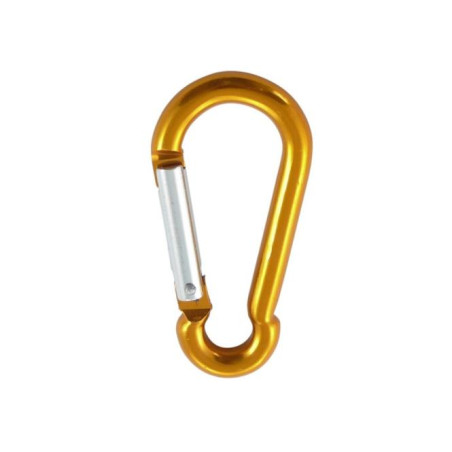 1 x Karabiner FEUERWEHRMANN 5x50 Gelb Aluminium