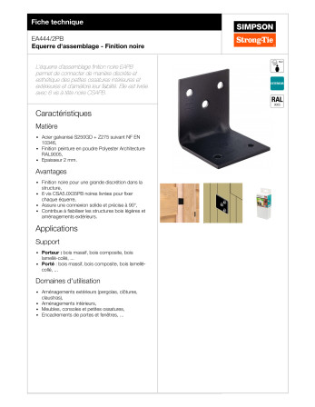 1 x Halterungen SIMPSON Strong Tie 40x40x40...