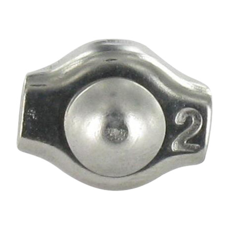 1 x Einfacher Kabelbinder mit Klemmbügel Edelstahl A4 Durchmesser 6
