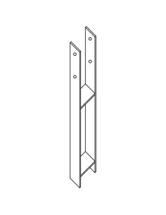 Base del poste form H 91x600x60x6 Hohe...
