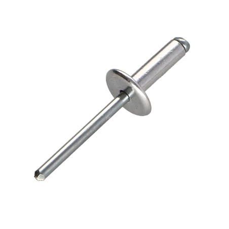 1 x Blindniete Aluminio Vástago acero 5x12 Kopf EXTRA Large