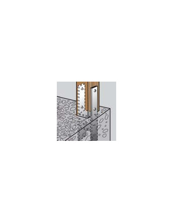 1 x Base del poste form H 91x600x60x6 Hohe...
