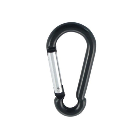 1 x Karabiner FEUERWEHRMANN 8x80 Schwarz Aluminium