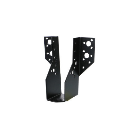 1 x Balkenschuh U-förmig für Flügel Außenbereich 63x188 Stahl schwarz verzinkt