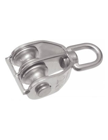 1 x ROLLE Doppelt Von 25 Edelstahl A2 Für Kabel...