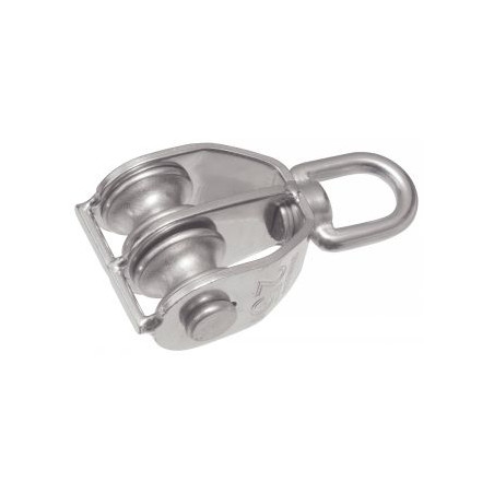 1 x ROLLE Doppelt Von 25 Edelstahl A2 Für Kabel Von 6