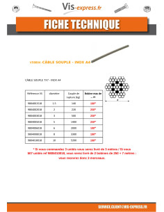 Meterware Flexibles Seil Durchmesser 6 Edelstahl A4 7x7... 2
