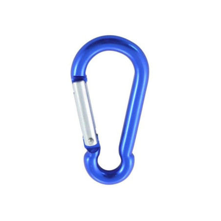 1 x Karabiner FEUERWEHRMANN 5x50 Blau Aluminium