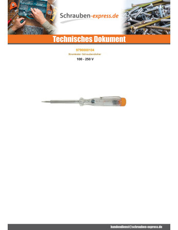 1 x Spannungsprüfer-Schraubendreher