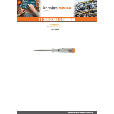 1 x Spannungsprüfer-Schraubendreher