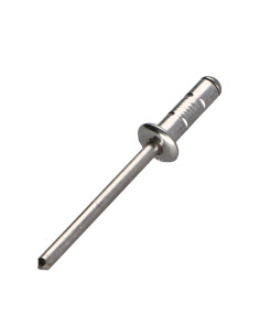 Niet Aluminiumgehäuse / Edelstahlstange Flachkopf 4,8 x... 2