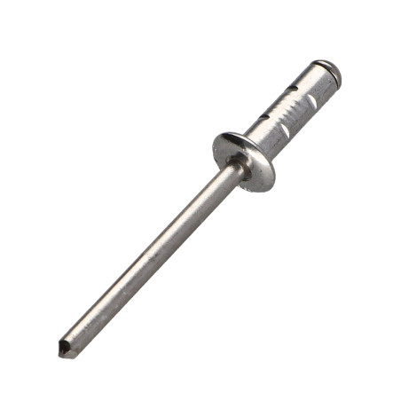 1 x Niet Aluminiumgehäuse / Edelstahlstange Flachkopf 4,8 x 15 Mehrbereich POLYGRIP