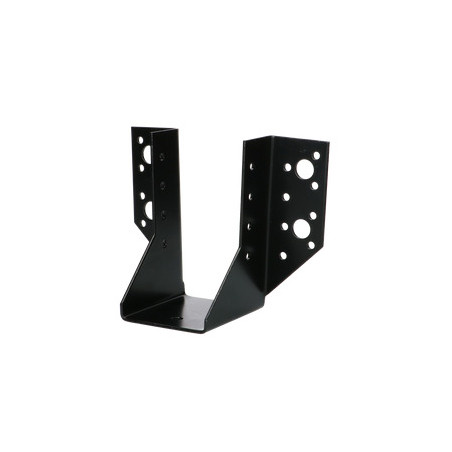 1 x Balkenschuh U-förmig für Flügel Außenbereich 63x158 Stahl schwarz verzinkt