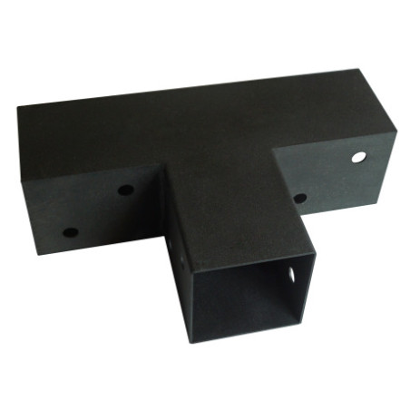 1 x Flachverbinder ÄUSSERN In Kopf Stahl schwarz verzinkt 72x165x255