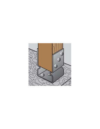1 x Balkenstütze form U 71x60x150 Hohe...