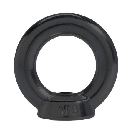 1 x Muttern für Ringmutter M8 Edelstahl A4 Schwarz
