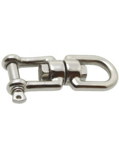 Wirbel mit Ring Schäkel Edelstahl A4 Durchmesser 8