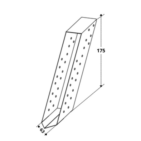 1 x Holzbalkenverbinder Sendzimir 63x175