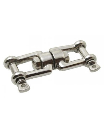 1 x Wirbelschäkel Edelstahl A4 Durchmesser 13